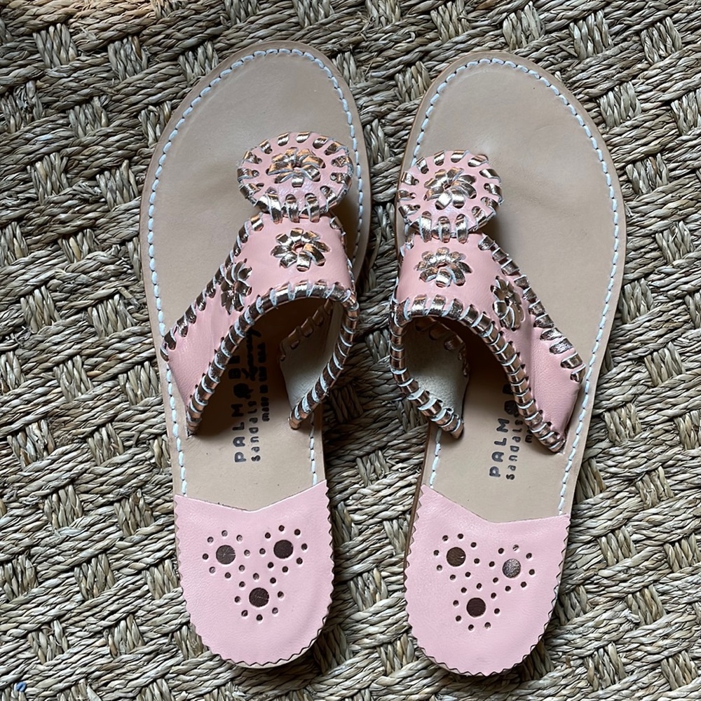 Palm Beach Sandals, Pink/Coral